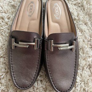 Tod's Open-Back Purple Mule